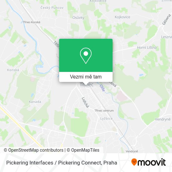 Pickering Interfaces / Pickering Connect mapa
