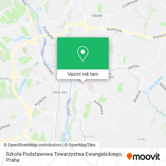 Szkoła Podstawowa Towarzystwa Ewangelickiego mapa