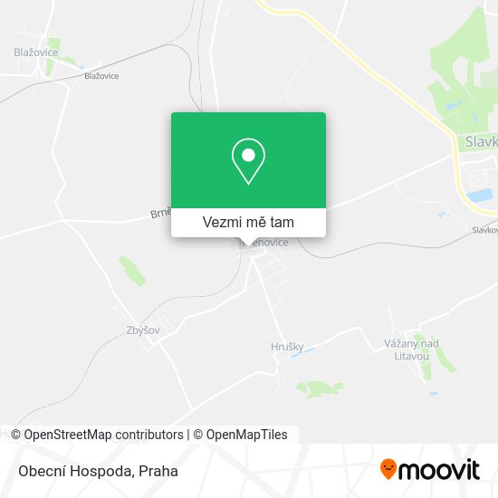 Obecní Hospoda mapa