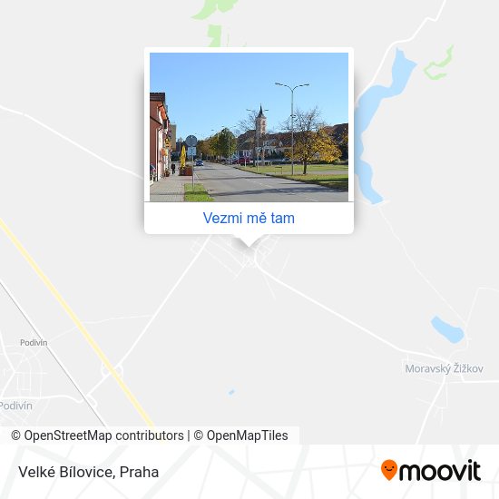 Velké Bílovice mapa