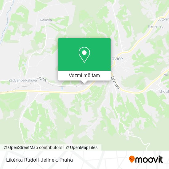 Likérka Rudolf Jelínek mapa