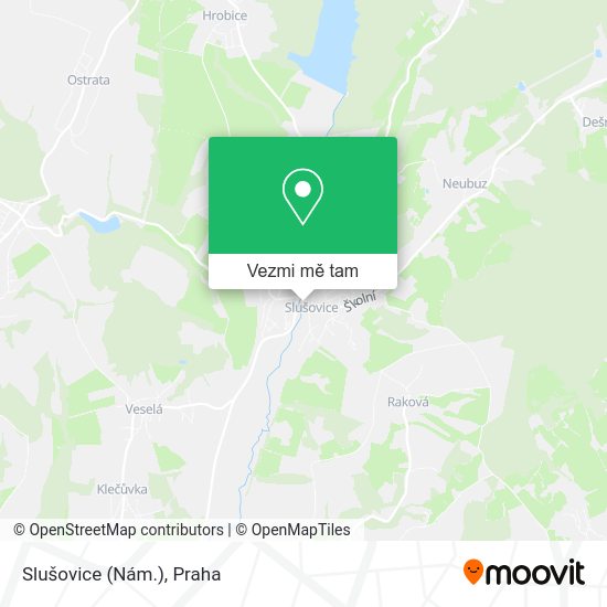 Slušovice (Nám.) mapa