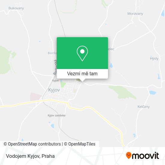 Vodojem Kyjov mapa