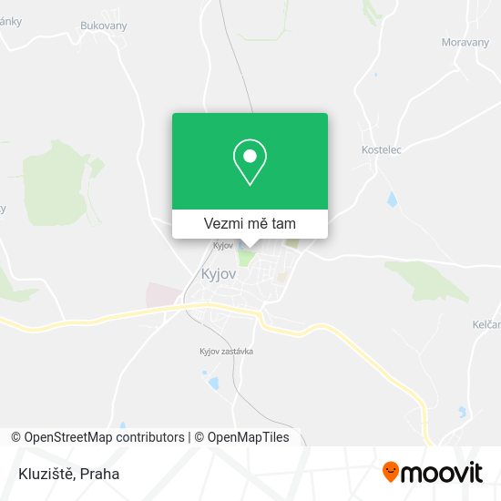 Kluziště mapa