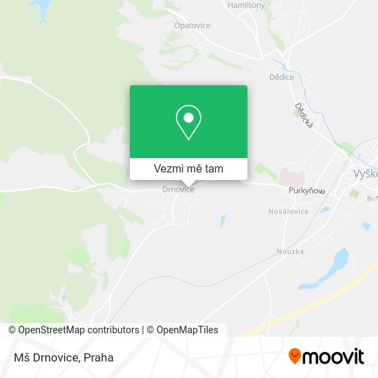 Mš Drnovice mapa