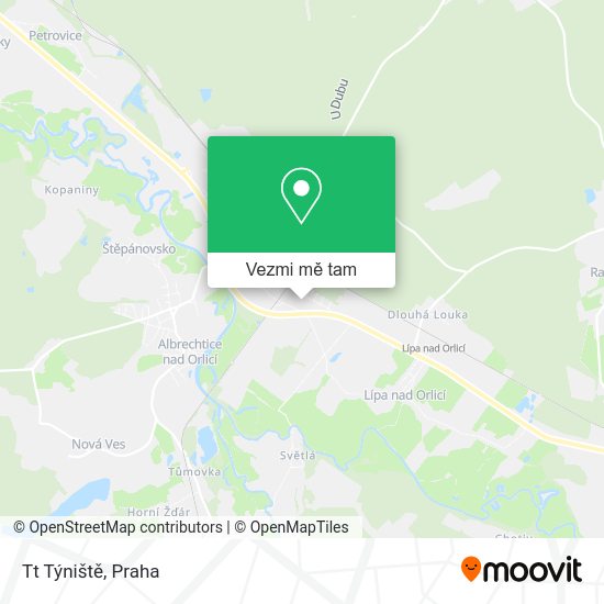 Tt Týniště mapa