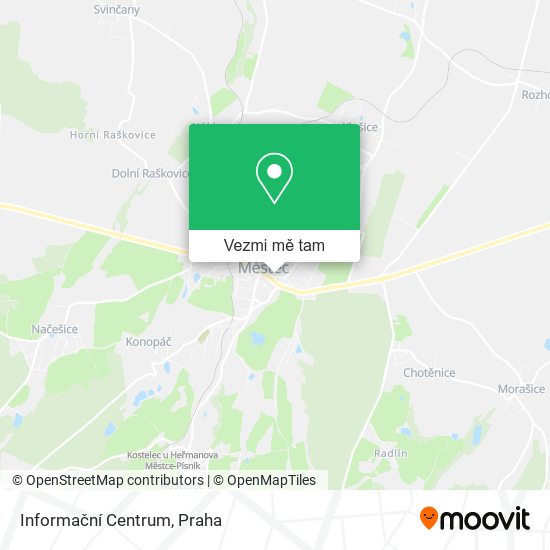 Informační Centrum mapa