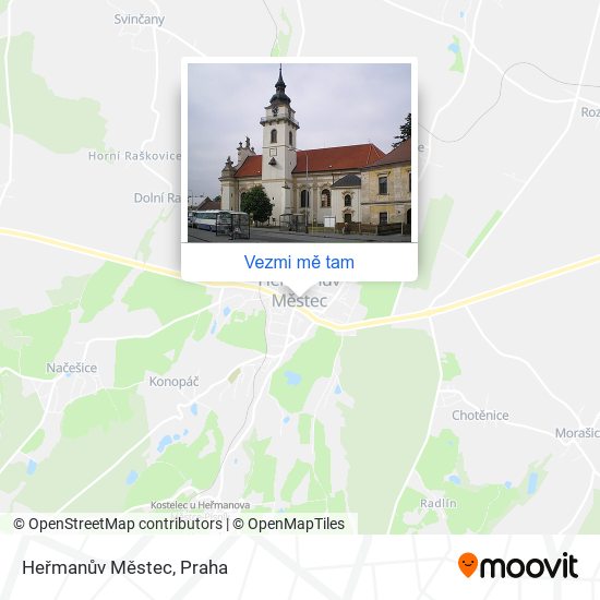 Heřmanův Městec mapa