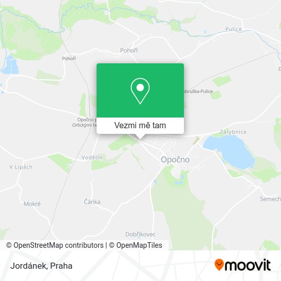 Jordánek mapa