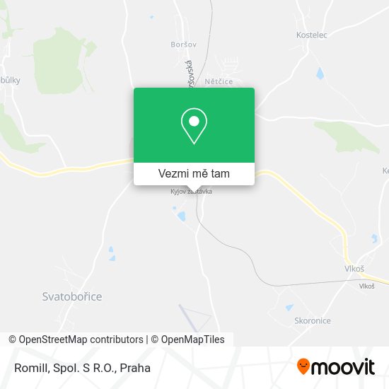 Romill, Spol. S R.O. mapa