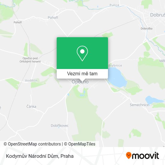 Kodymův Národní Dům mapa