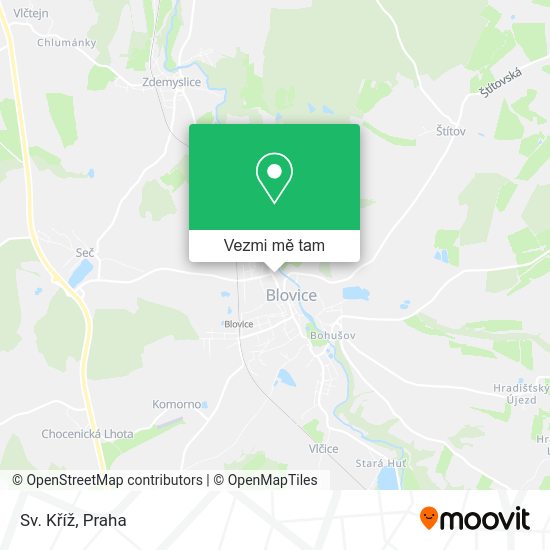 Sv. Kříž mapa
