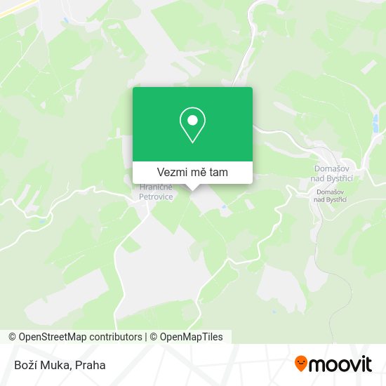 Boží Muka mapa