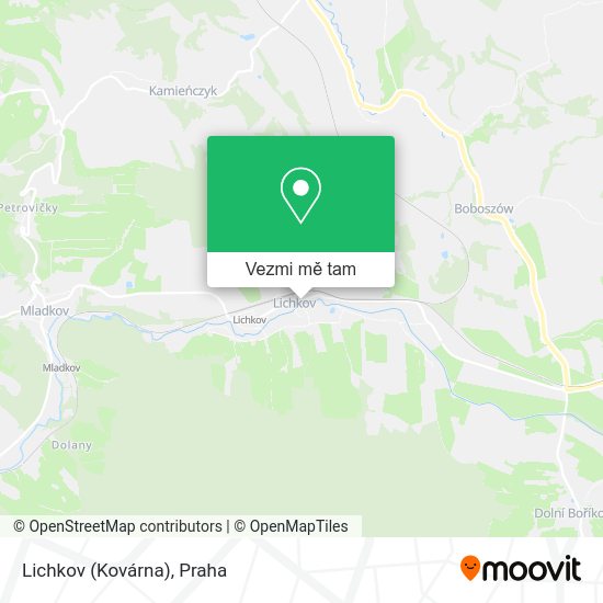 Lichkov (Kovárna) mapa