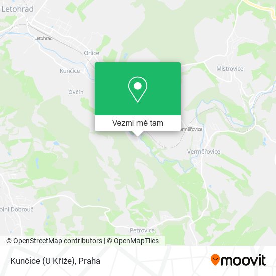 Kunčice (U Kříže) mapa