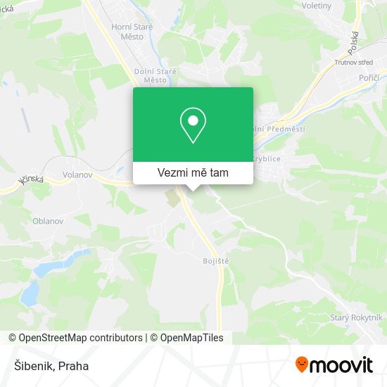 Šibenik mapa