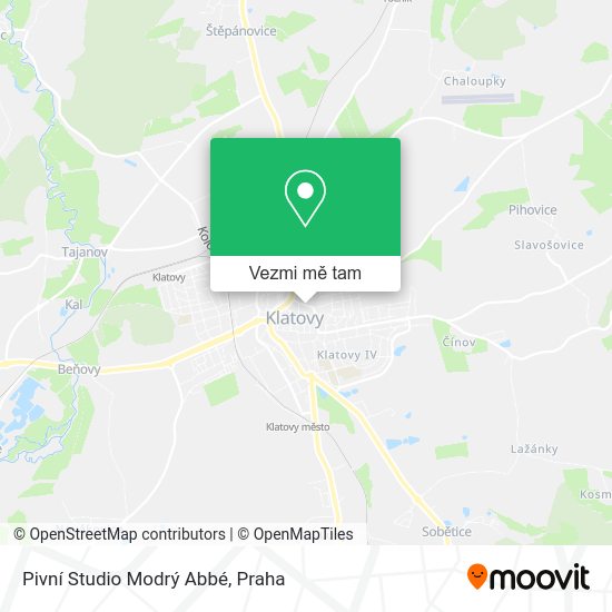 Pivní Studio Modrý Abbé mapa