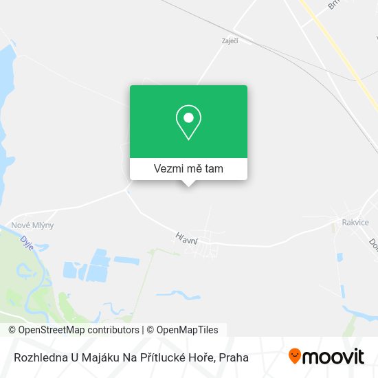 Rozhledna U Majáku Na Přítlucké Hoře mapa