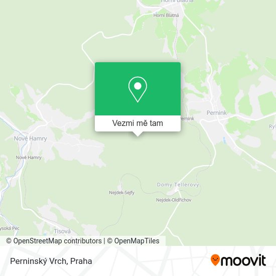 Perninský Vrch mapa