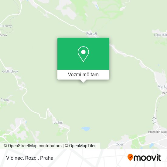 Vlčinec, Rozc. mapa
