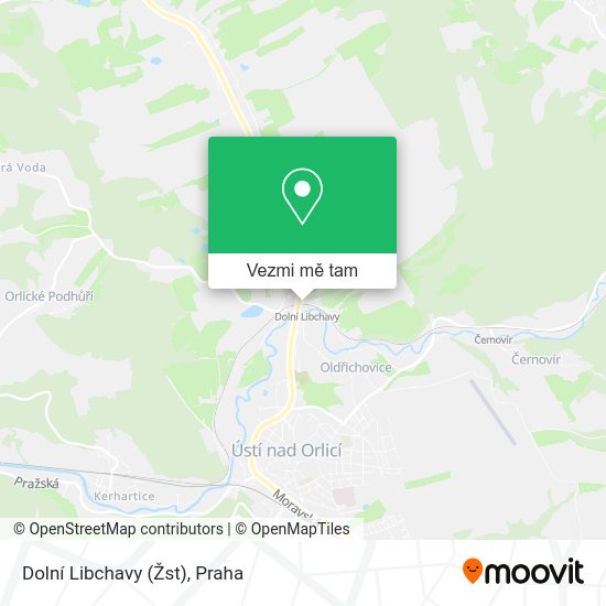 Dolní Libchavy (Žst) mapa
