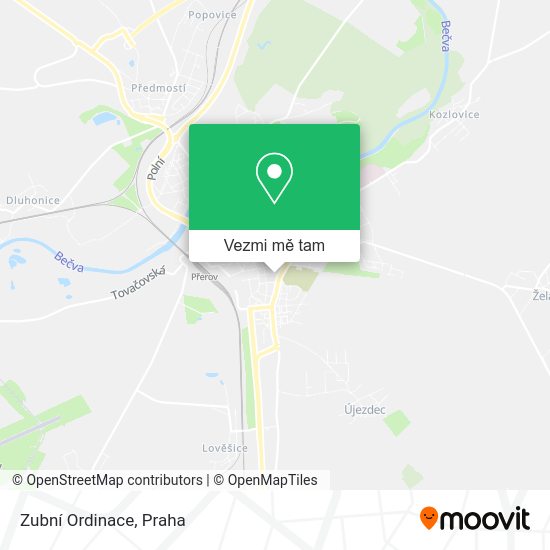 Zubní Ordinace mapa