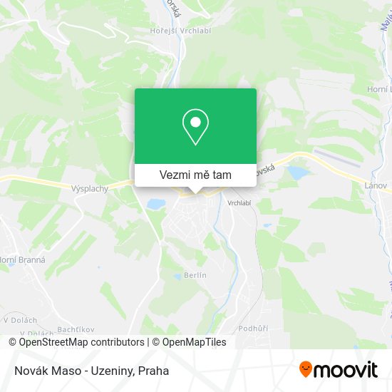 Novák Maso - Uzeniny mapa