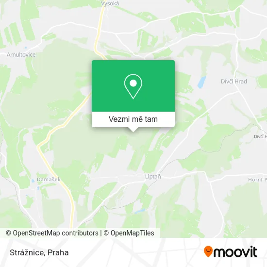 Strážnice mapa
