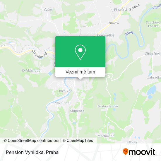 Pension Vyhlidka mapa