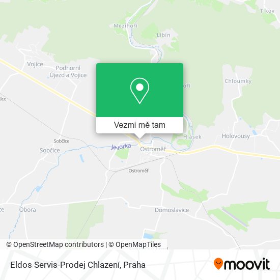 Eldos Servis-Prodej Chlazení mapa