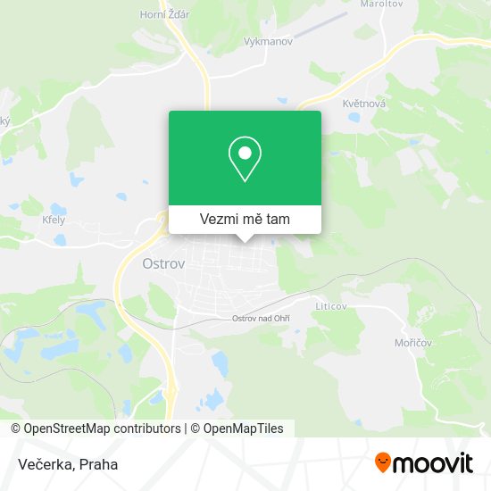 Večerka mapa