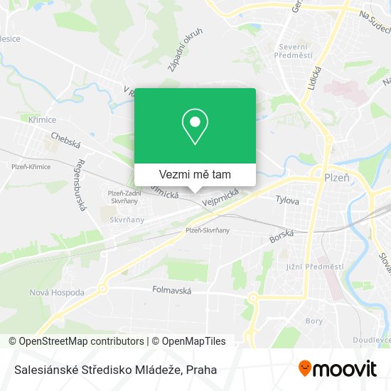 Salesiánské Středisko Mládeže mapa