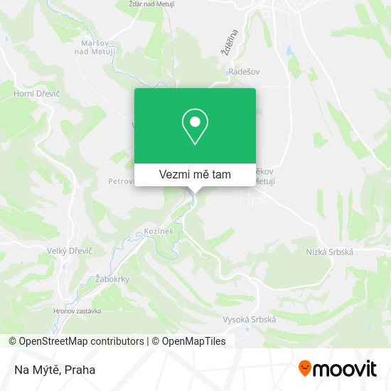 Na Mýtě mapa