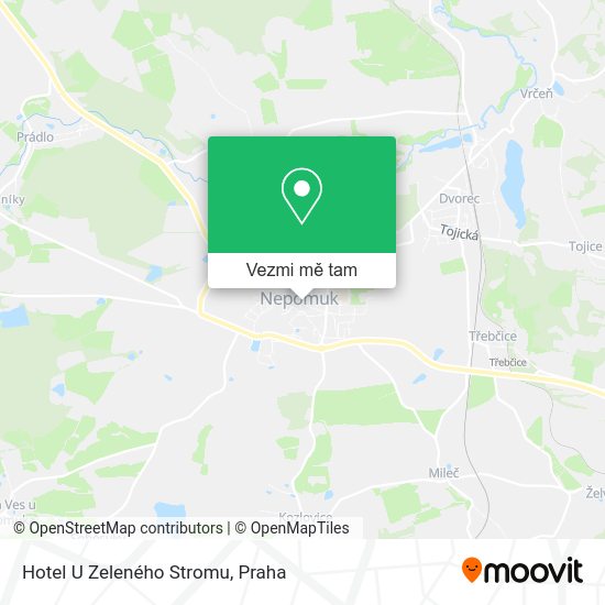 Hotel U Zeleného Stromu mapa