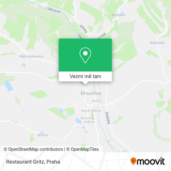 Restaurant Gritz mapa
