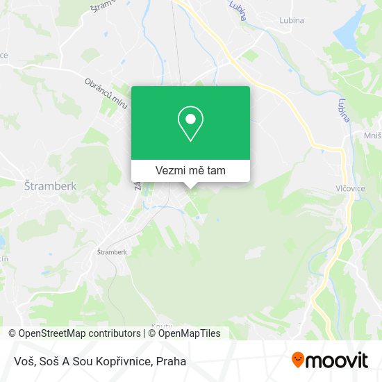 Voš, Soš A Sou Kopřivnice mapa