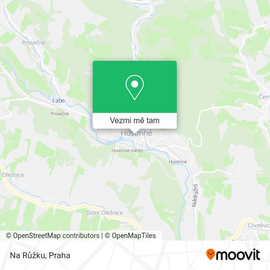 Na Růžku mapa