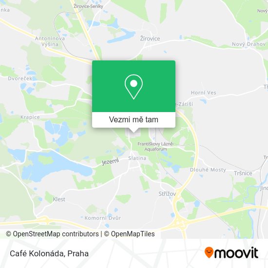 Café Kolonáda mapa