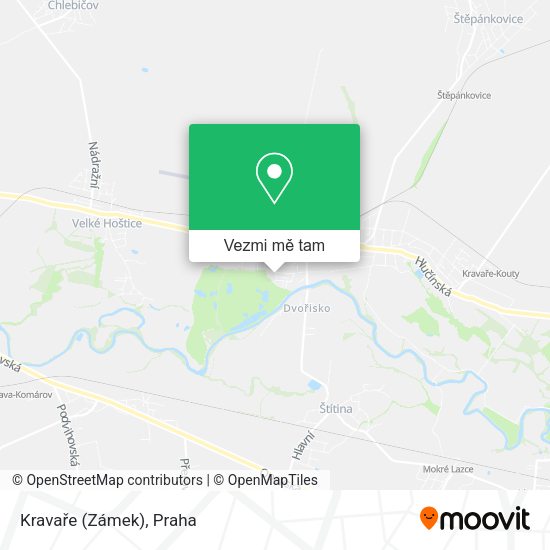 Kravaře (Zámek) mapa