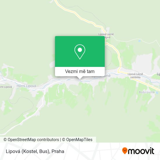 Lipová (Kostel, Bus) mapa