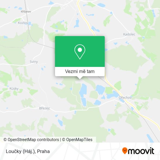 Loučky (Háj.) mapa