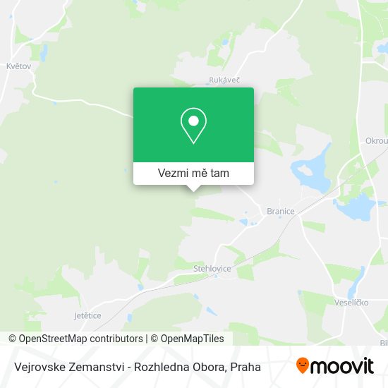 Vejrovske Zemanstvi - Rozhledna Obora mapa