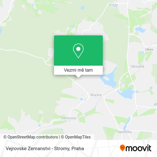 Vejrovske Zemanstvi - Stromy mapa