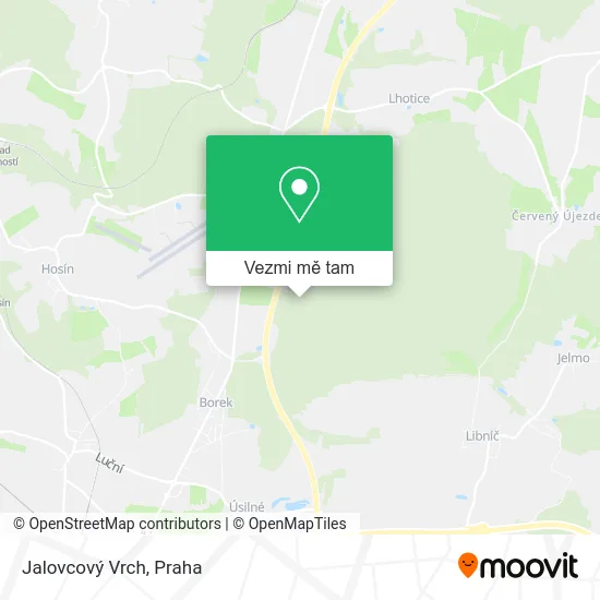 Jalovcový Vrch mapa