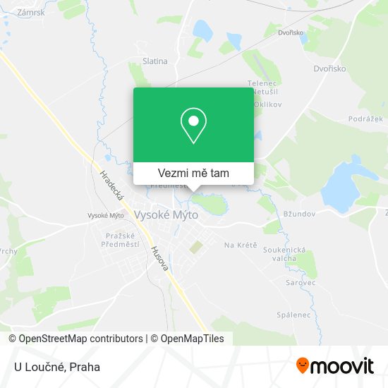 U Loučné mapa