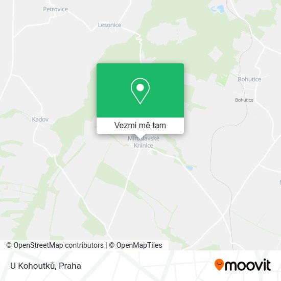 U Kohoutků mapa