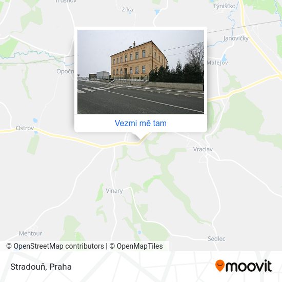 Stradouň mapa