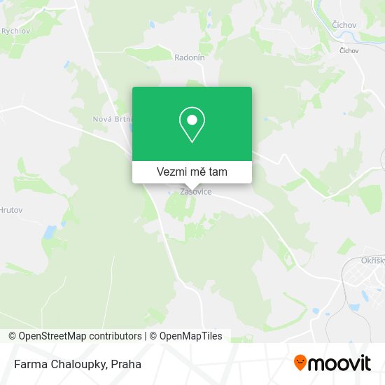 Farma Chaloupky mapa
