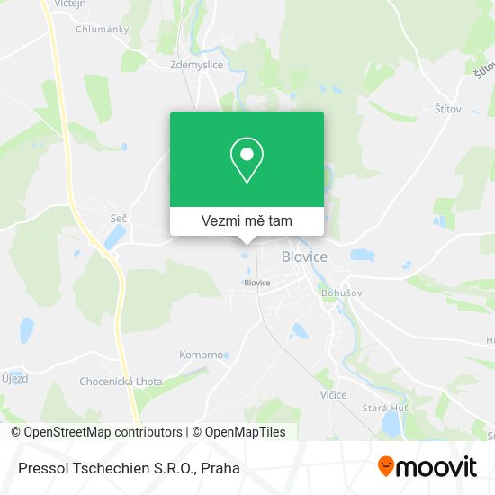 Pressol Tschechien S.R.O. mapa