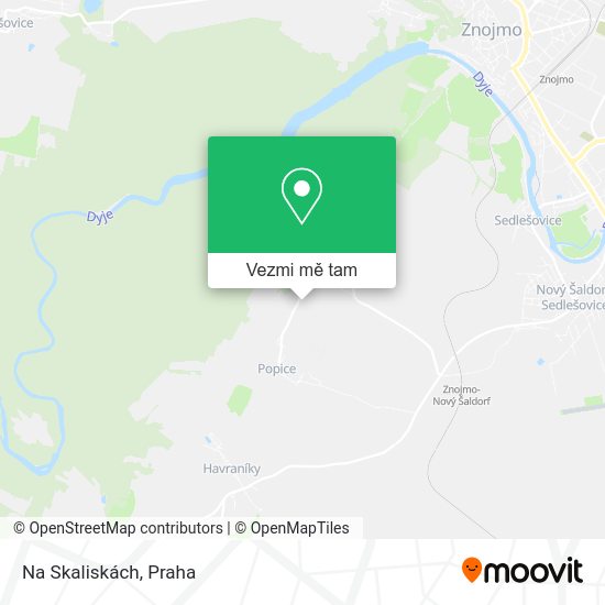 Na Skaliskách mapa